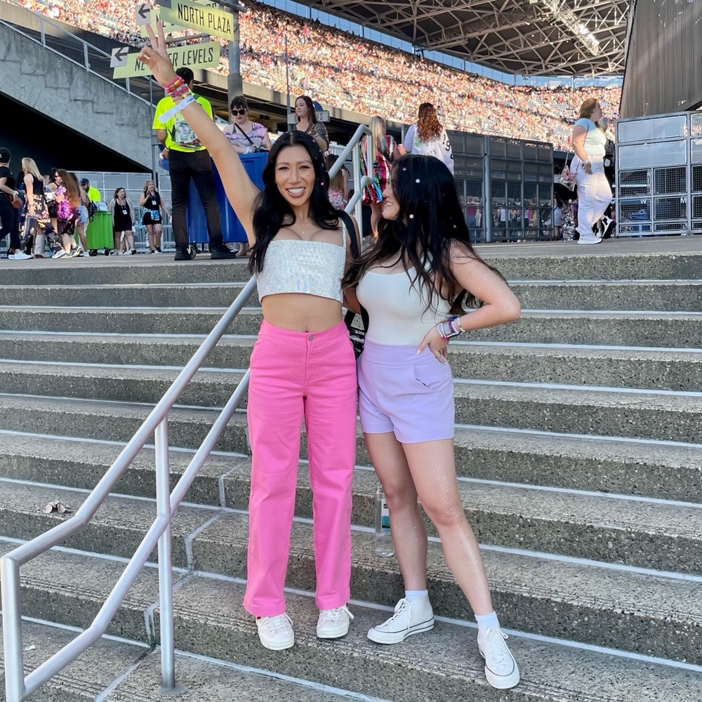 Oak + Fort Pink Jeans